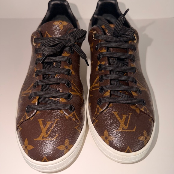 Louis Vuitton Brown Monogram Low-Top Sneakers - Picture 3 of 8